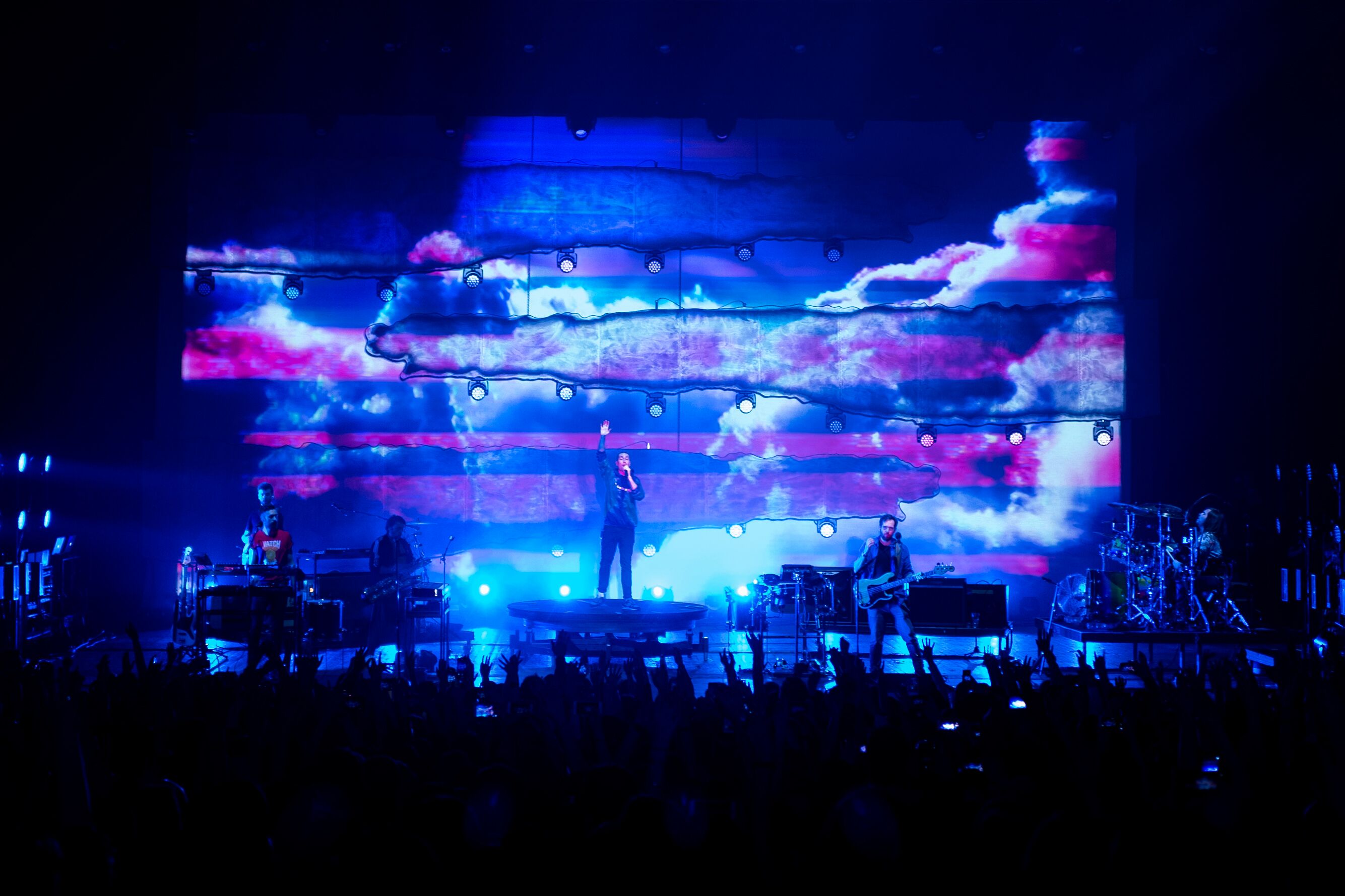 Really Creative Media projection on tour with Bastille